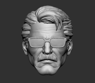 Detective Jim Gordon Ver C 1:12 scale custom unpainted Head 6'' Action Figure