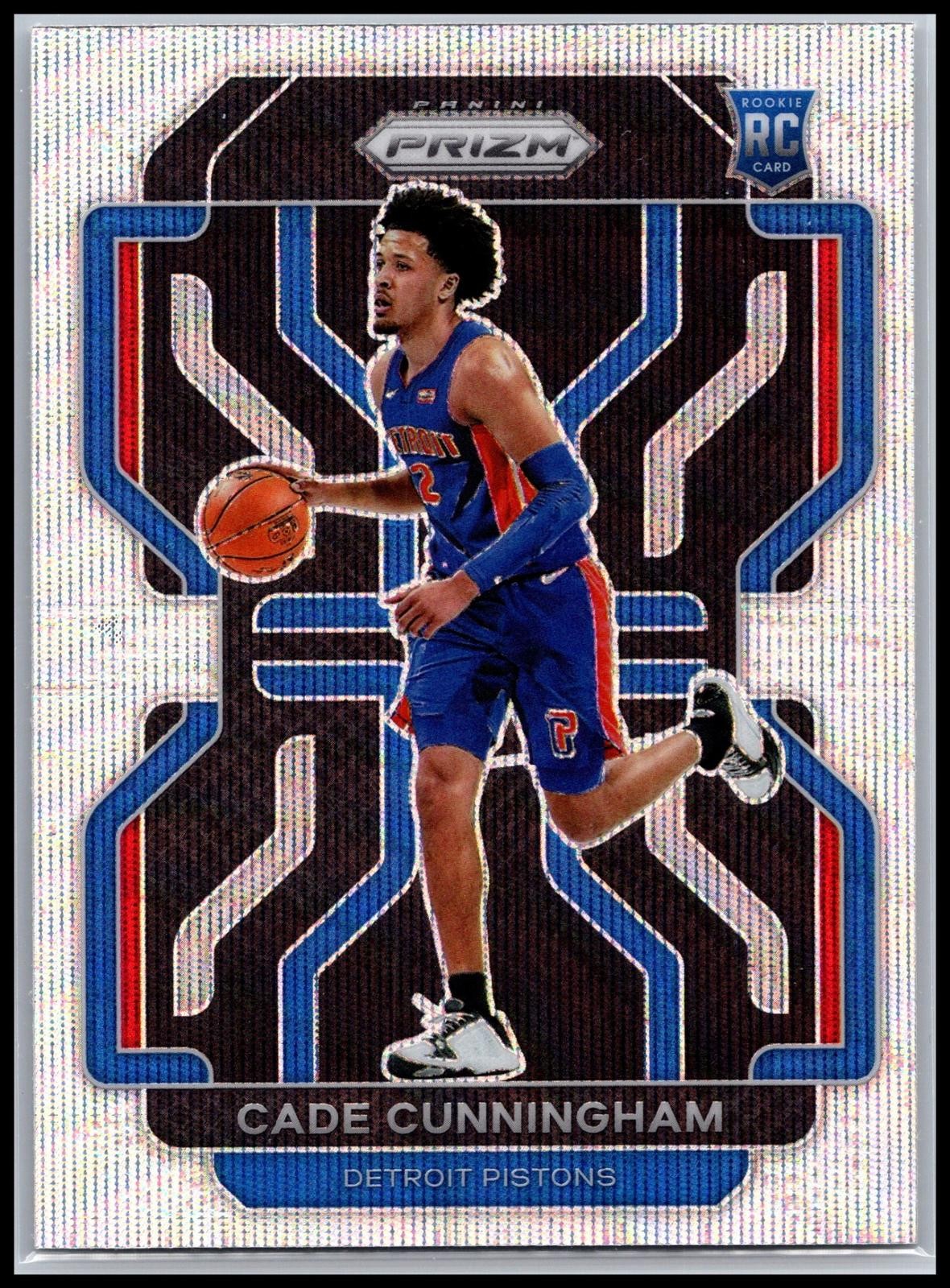 2021-22 Panini Prizm #282 Cade Cunningham Silver Wave