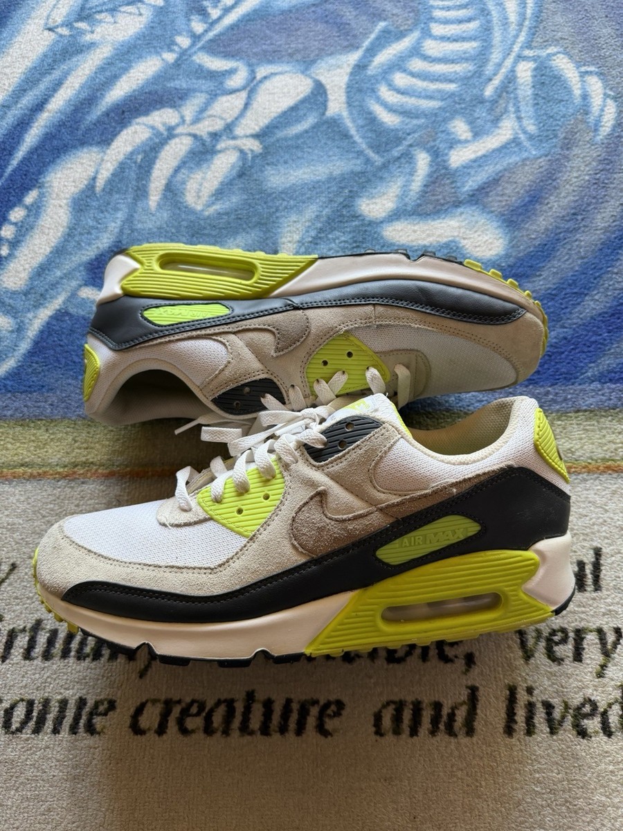 Nike Air Max 90 Shoes Men’s 11.5 Cyber Volt Gray Running Sneakers DM0029-107 — product photo 2 of 9