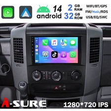 2+32G Android 14 autoradio Carplay FM navigatore per Mercedes Benz Sprinter VW Crafter