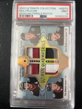 2022-23 UD Ultimate Collection Quad Patch #/25 Giroux / Stutzle / Tkachuk PSA 9