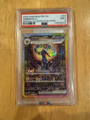 Pokemon 2025 Umbreon ex 161/131 SIR Prismatic Evolutions PSA 9