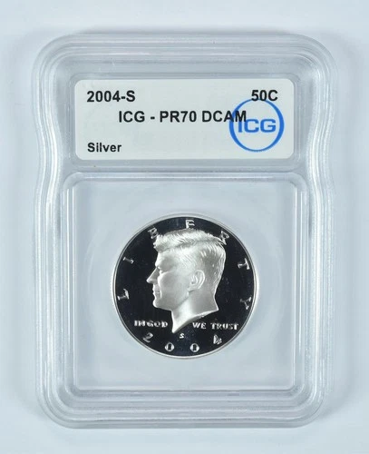 2004-S Kennedy Half Dollar Silver PR70 DCAM ICG *6517