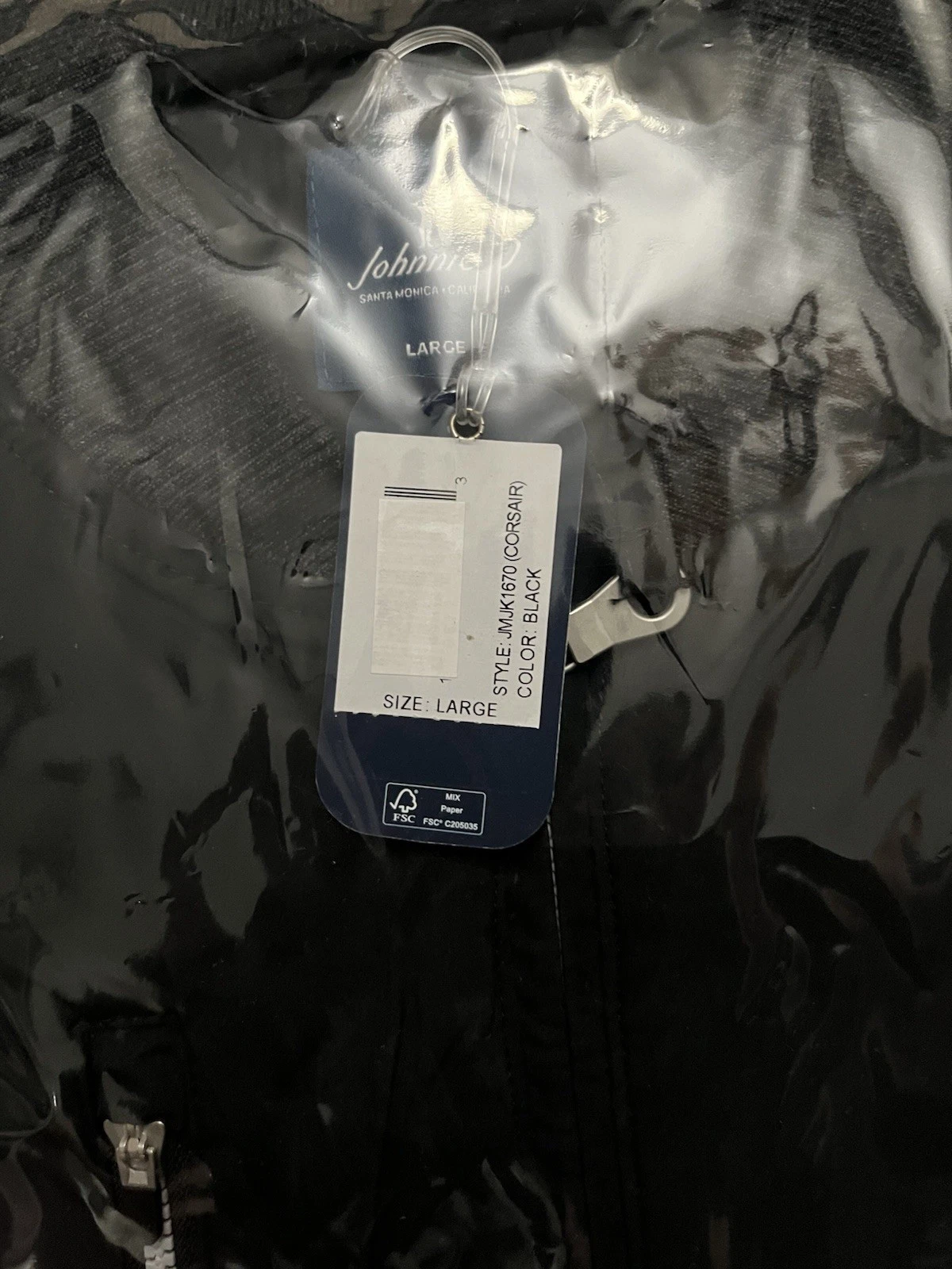Johnnie O Boston Bruins Corsair Bomber Jacket SEALED (MSRP $148) image 3