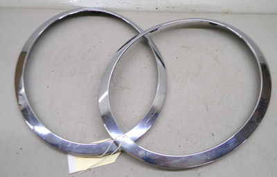 Headlight Chrome Rings Pair Mini Cooper S R56 JCW John Cooper Works 07 10 M11