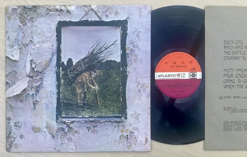 Led Zeppelin 4 IV 1971 UK vinyl press plum labels PORKY/PECKO DUCK Superb copy