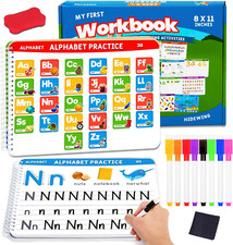 Preschool Learning Activities Educational Workbook: Preschool Handwriting Tracin