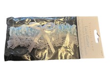 Victoria Lynn  Garter Satin Lace Trim Pearl Heart Light Blue NWT