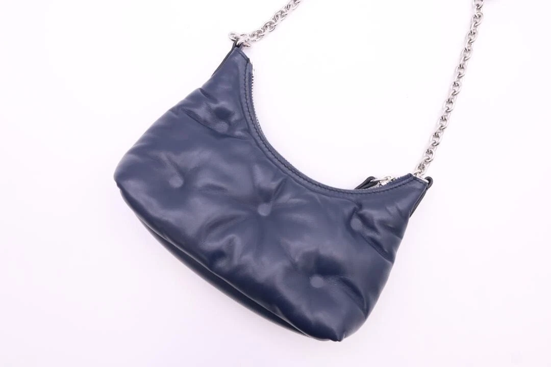 MAISON MARGIELA Borsa a tracolla con catena Glam Slam Navy 8 2 * 3 7 * 2 5 pollici