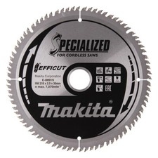 Makita 216mm 80 Tooth Mitre Saw Blade 30mm Bore Fine Cut Wood Efficut E-08919