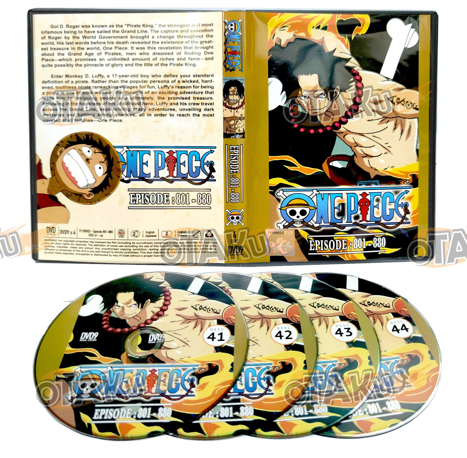 One Piece Eps 801-880. Dual audio. English Dub. English & Chinese  Subtitles.