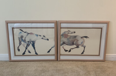 Carol Grigg watercolor print Set Painted Ponies Portland Oregon