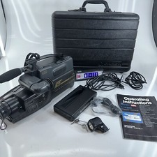 VINTAGE CHINON CV-T124 CAMCORDER AC ADAPTER CORDS LIGHT CASE KEY NICE