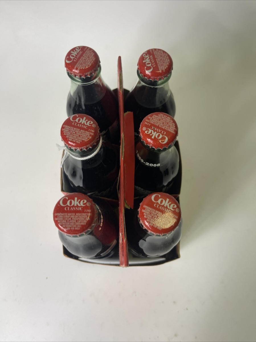 2008 COCA COLA DAYTONA 500 50 YEARS OF RACING 6 PACK BOTTLES FULL