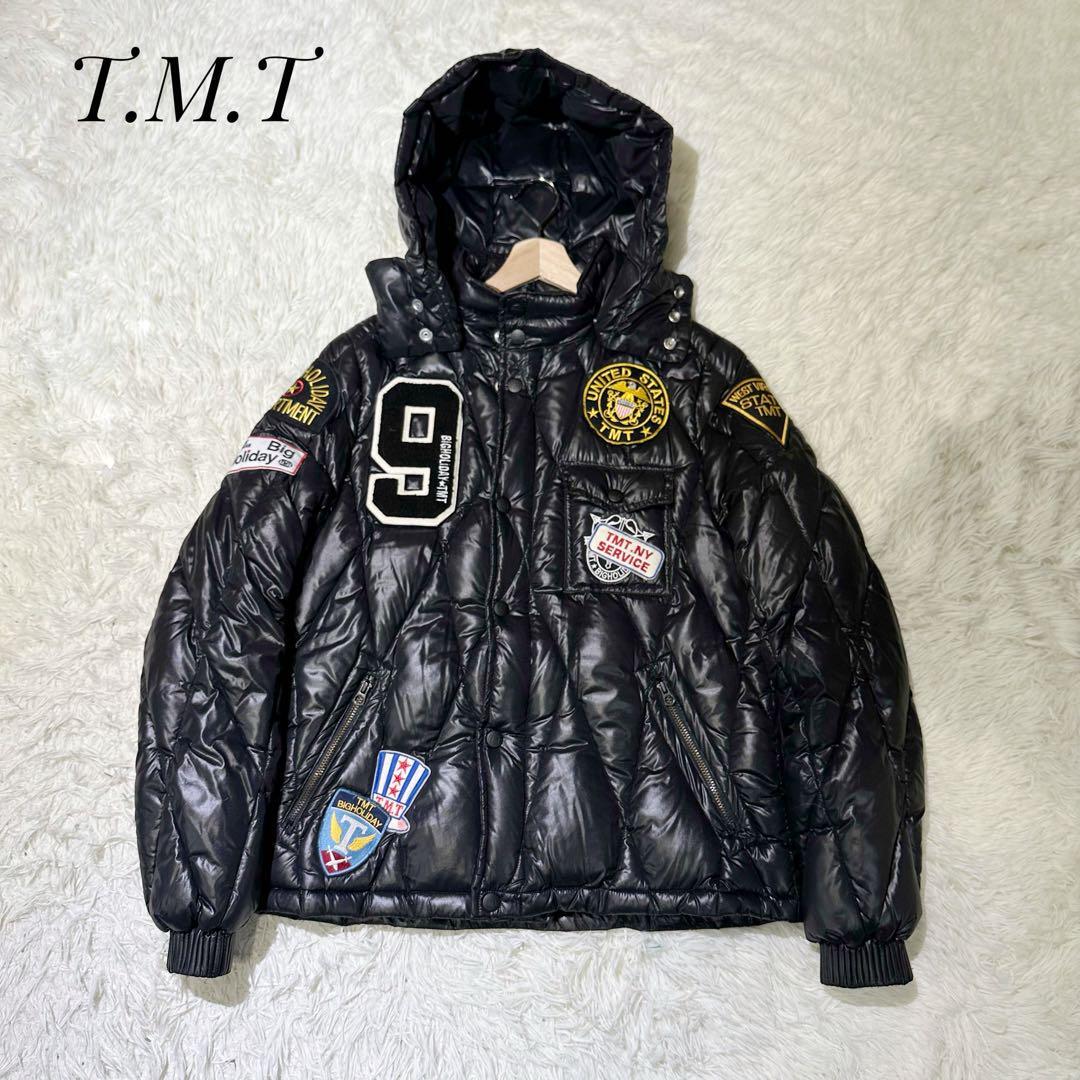 TMT Down Jacket Outerwear Patch 2WAY M Nylon 100% Black TMT Down Jacket Outerwear Patch 2WAY M Nylon 100% Black