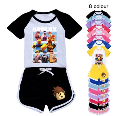 New Roblox Boys Girls Shorts T-shirt PJ'S Loungewear Tracksuit Birthday Gift UK