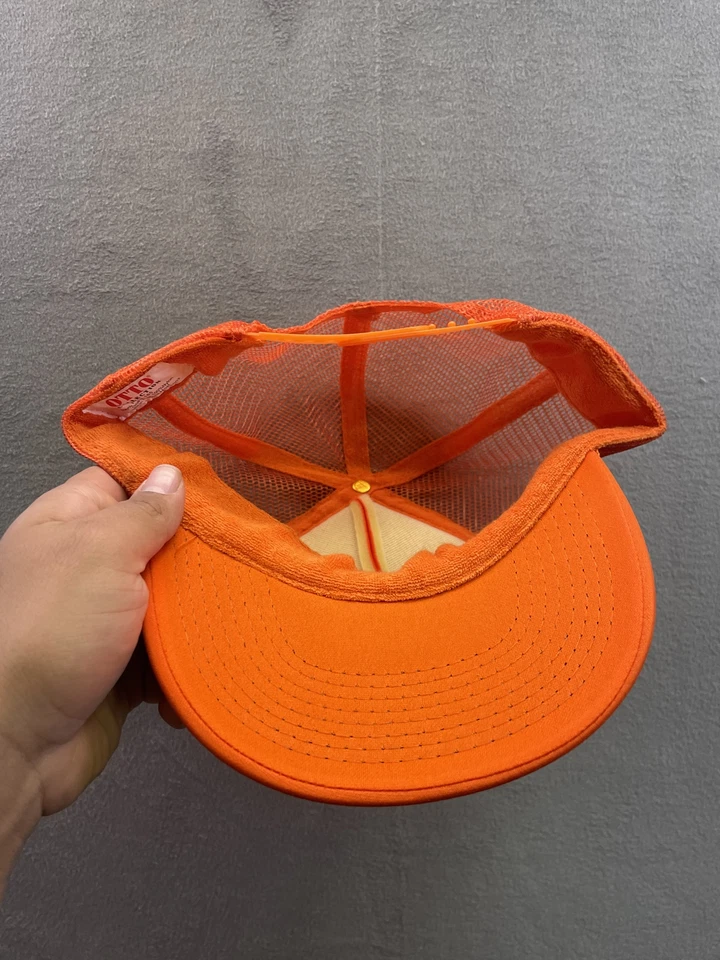 Tommy Bahama orange Adjustable Trucker Hat Cap Tip Your Cap - Image 3 of 4