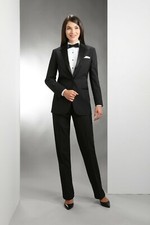 Women s One Button Tuxedo Jacket  Pants set. Prom, Wedding, Formal, Career