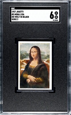 1927 Josetti Die Welt In Bildern #5 Mona Lisa By Leonardo Da Vinci SGC 6 RARE!