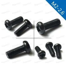 M2/M2.6 Black Oxide Phillips Cross Pan Head Machine Screw Bolt GB818