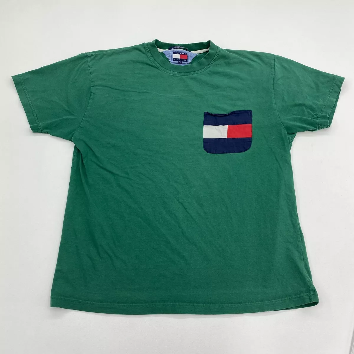 Tommy jeans t shirt mens 90s on sale