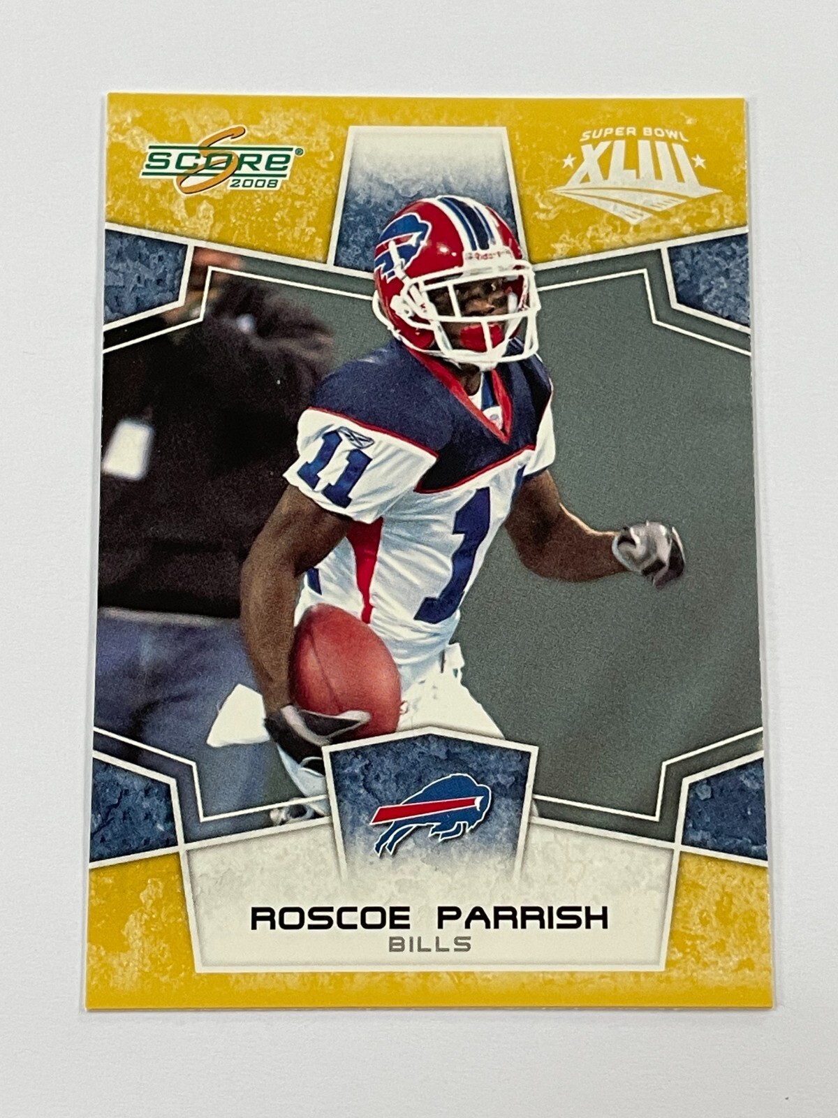 2008 Score Football Gold Super Bowl XLIII #33 - Roscoe Parrish - Buffalo Bills