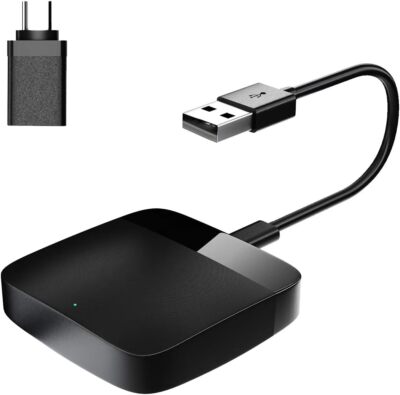 Wireless Carplay Adapter, Converts Wired to Wireless Carplay Dongle for Wireless