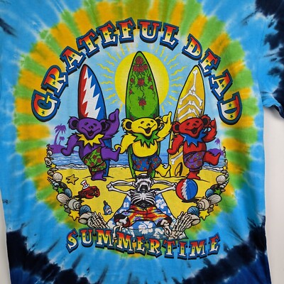 Vtg 2001 Liquid Blue Grateful Dead Summertime Surf Bears Tie Vtg 2001 Liquid Blue Grateful Dead Summertime Surf Bears Tie