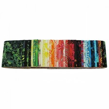 Jelly Roll Batik Hoffman Bali Pop Tutti Fruitti Fabric 40 Strips 2.5" X 44"