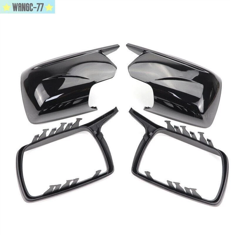 For BMW X3 E83 2003-2010 Glossy Black M Look Side Mirror Covers Replacement Pair — 第 3/4 张图片