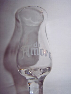 Shot Glass  Di Amore Amaretto Tulip Cocktail Recipe Bar Ware Sip Shooter New 16