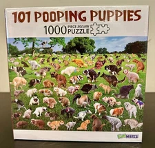 101 Pooping Puppies - 1,000 Piece Jigsaw Puzzle (FunWares) *NEW & SEALED*