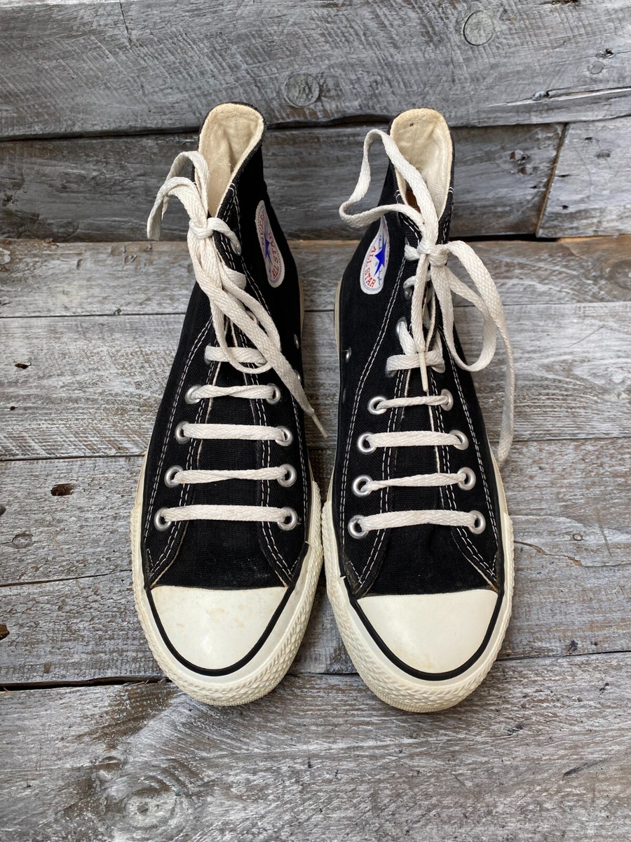 vintage converse all stars 90'S high top black sneakers