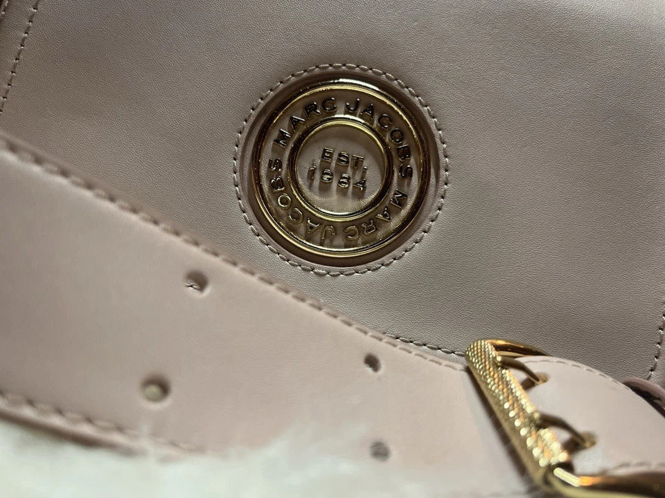 MARC JACOBS Leather Pink Full Flap Logo Shoulder Crossbody Bag - Image 4 of 4