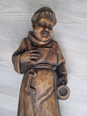 Achatit Mönch Handarbeit Mönchfigur Naturstein Made In Germany ca 41 cm Hoch 