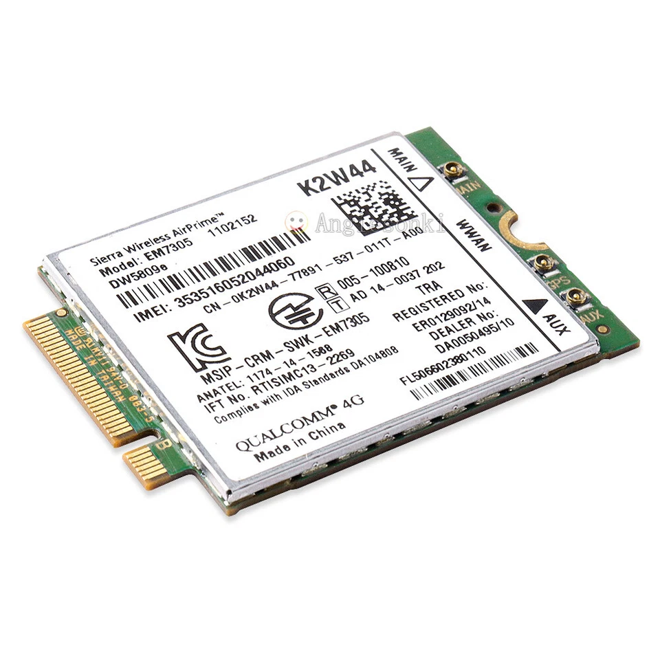 Dell DW5809e K2W44 Sierra Wireless Airprime EM7305 4G LTE WWAN Card Module E7450 - Image 2 of 4