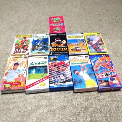 Nintendo Super Famicom Software 11 Pieces Set With Box Brand New Unused Japan