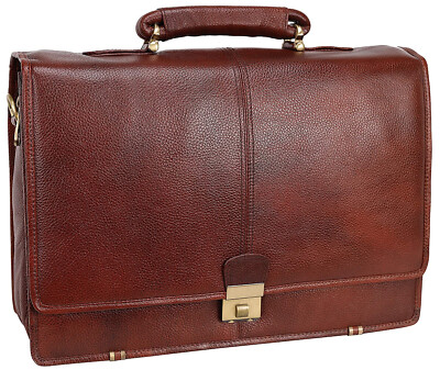 LV FULL GRAIN CROCO LEATHER BRIEFCASE OFFICE 17'' BAG FOR LUXURY ATTACHE BAG MEN