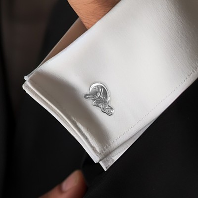 Pravda silver cufflinks