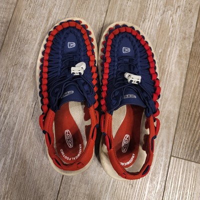Keen Uneek Sport Sandals Trails Blue Red Whit Nylon Outdoor  display picture 1