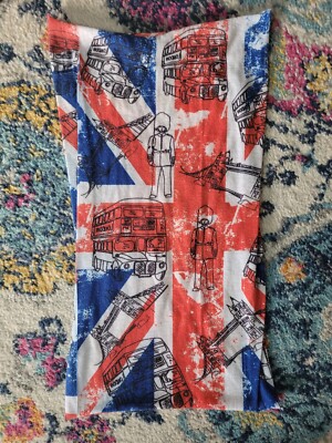 Union Jack London Great Britain UK Flag Face Mask Neck Gaiter - Washable reuse