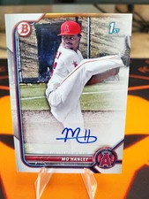 Mo Hanley Paper Prospect 1st Autograph Auto - 2022 Topps Bowman Baseball