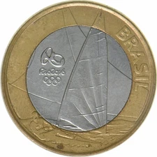 Brazil | 1 Real Coin | Sailing | KM:705 | 2015