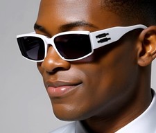 Casual Sunglasses Men Sunglasses Vintage White Frame Outfit Lentes Gafas Humbres