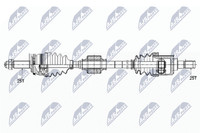 NTY Antriebswelle NPW-KA-358 FüR Hyundai Accent 4 RB KIA RIO 3 UB Cvvt
