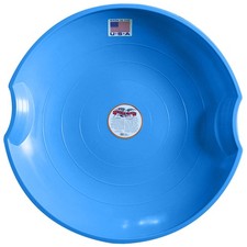 Flexible Flyer Flying Saucer 26" Plastic Snow Sled for Kids and Adults, Blue