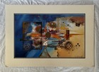 Mixed Media Abstract Artwork Claus Schenk Germany Limited Edition Litho