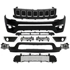 Front Bumper Complete For Jeep Compass 2017 2018 2019 2020 2021 Grill Upper