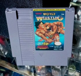 Tecmo World Wrestling Nintendo NES Game 1990 Cleaned  Tested Authentic Original