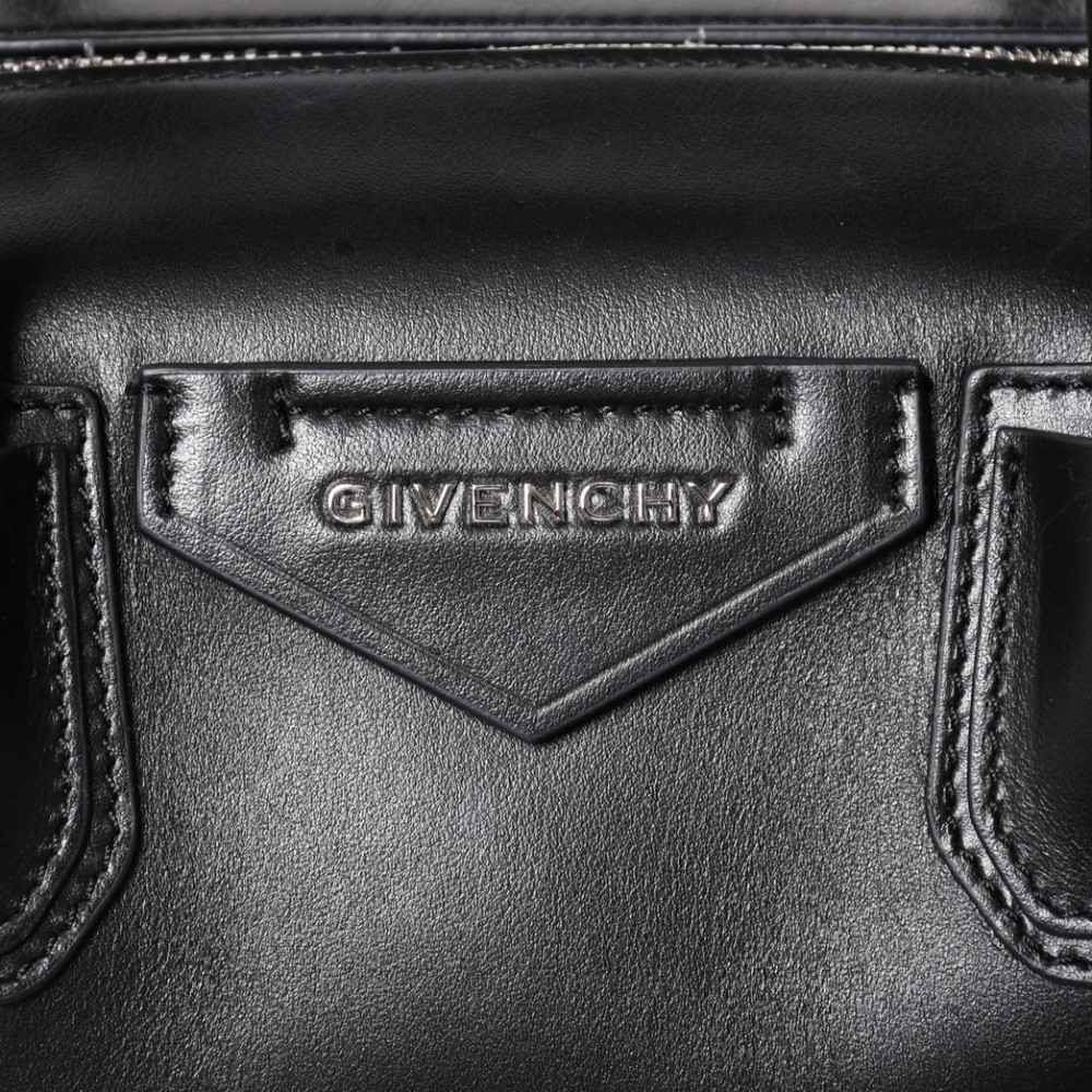 GIVENCHY Antigona Soft Small Bag Black Leather Vintage Authentic Rare image 9